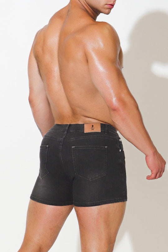 In-Your-Dreams 3.5" Denim Short Shorts - Black - JJ Malibu