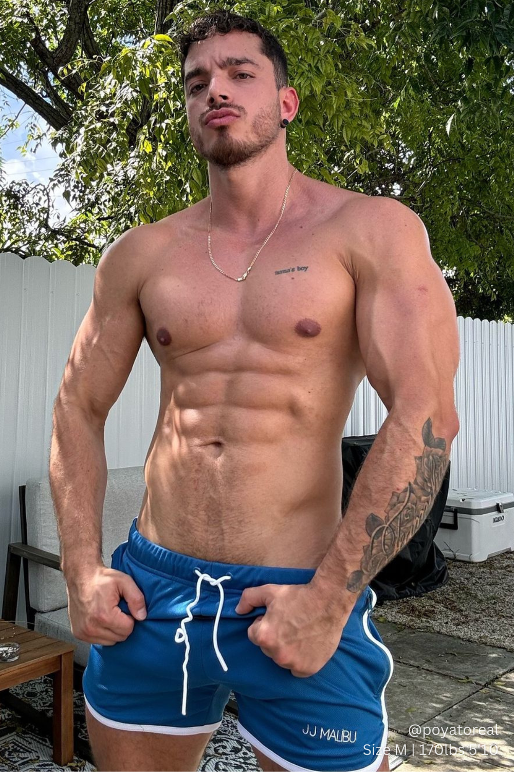 For-the-Night 2" Gym Short Shorts with Drawstring - Cobalt Blue