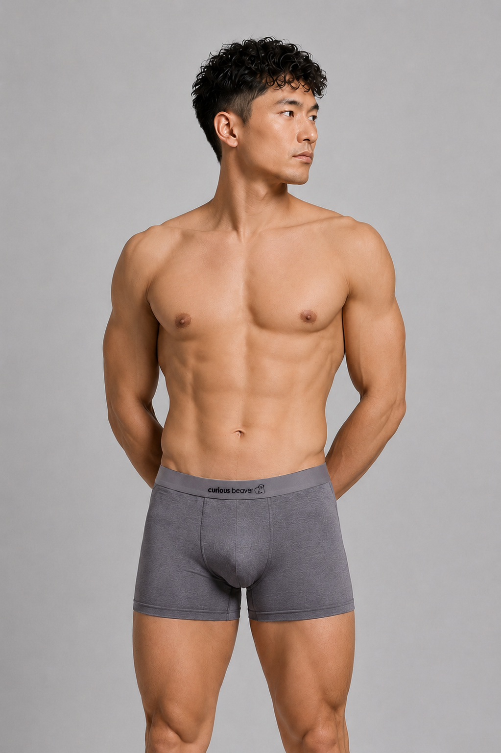Men's Soft Modal Boxer Briefs - Storm Gray