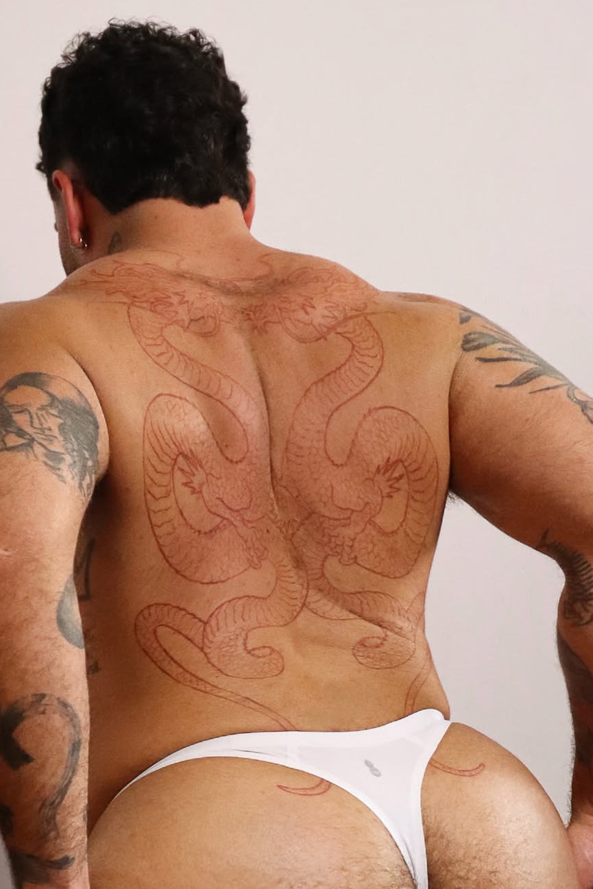 Lose-My-Breath Seamless Thong - White