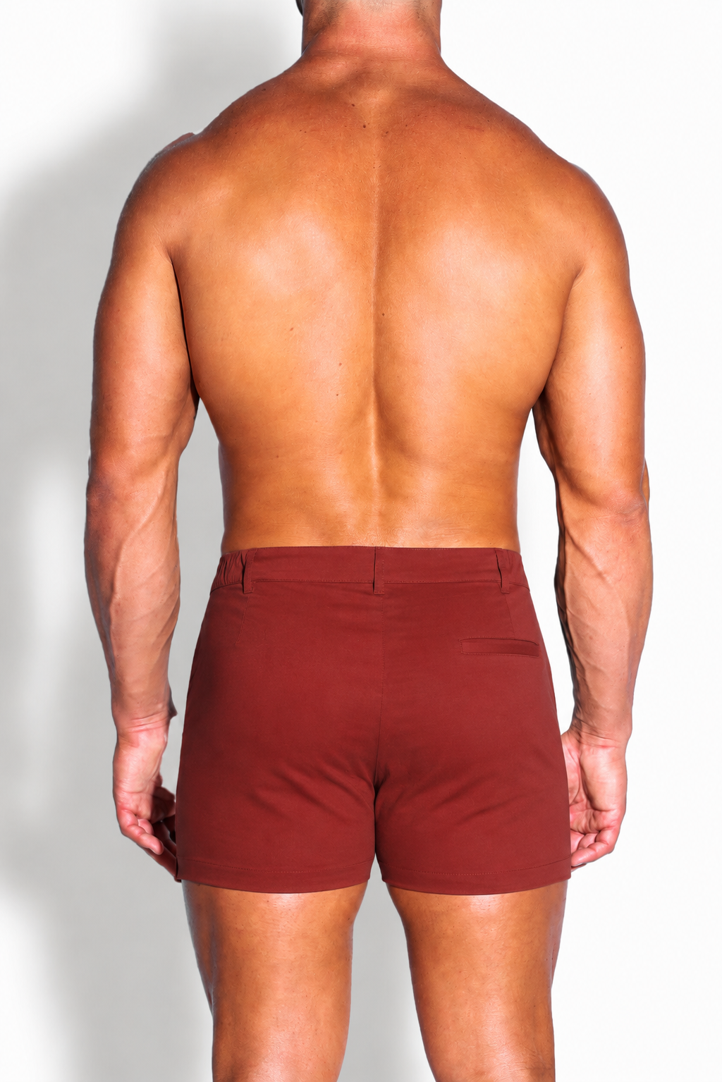 Muscle-fit Men's 2.5'' Stretchy Chino Shorts - Copper