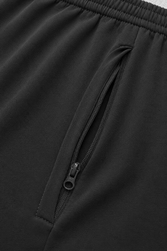 Peek-A-Boo Varsity 2" Short Shorts  - Black w/ White Aura
